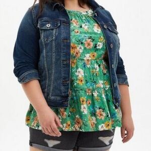 Torrid Babydoll Eyelet Tiered Top NWOT cottagecore fairycore hippie size 1X